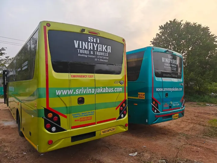 Sri Vinayaka Sleeper Bus Rear Angle