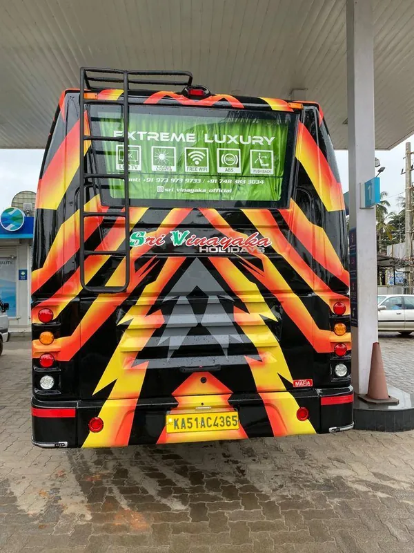 Sri Vinayaka Tour Bus Rear Amenities