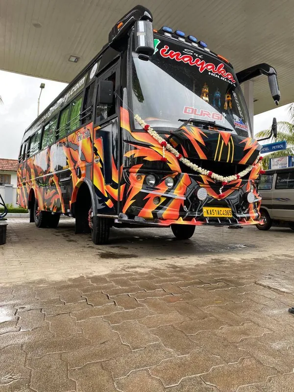 Sri Vinayaka Tour Bus Side Angle